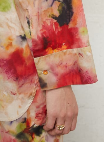Printed shirt with classic collar MOMONI Multicolored